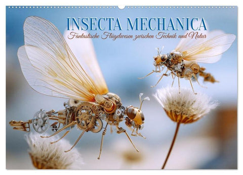 Insecta Mechanica. Fantastische Flügelwesen zwischen Technik und Natur (Wandkalender 2026 DIN A2 quer), CALVENDO Monatskalender