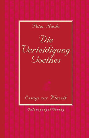 Die Verteidigung Goethes