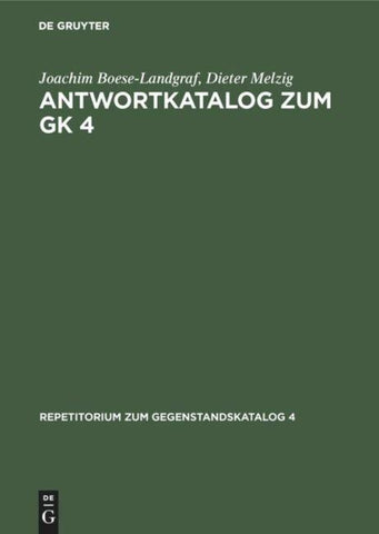 Antwortkatalog zum GK 4
