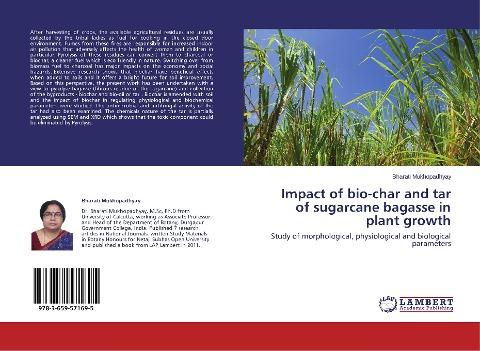 Impact of bio-char and tar of sugarcane bagasse in plant growth