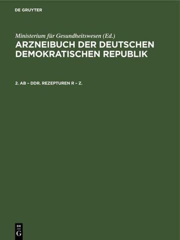 2. AB – DDR. Rezepturen R – Z.