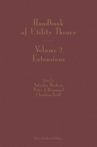 Handbook of Utility Theory