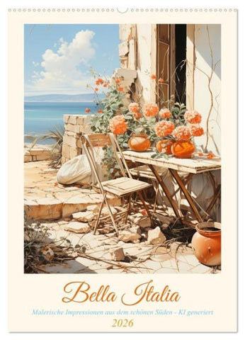 Bella Italia (Wandkalender 2026 DIN A2 hoch), CALVENDO Monatskalender