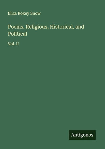 Poems. Religious, Historical, and Political