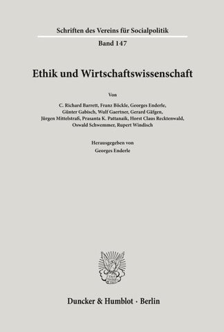 Ethik und Wirtschaftswissenschaft.