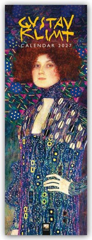 Gustav Klimt – Slimline-Kalender 2027 – Original Flame Tree Publishing-Kalender Slimeline [Kalender]