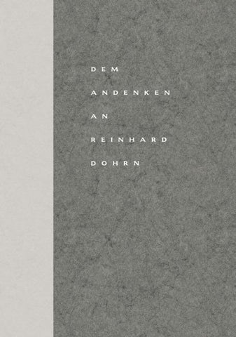 Dem Andenken an Reinhard Dohrn