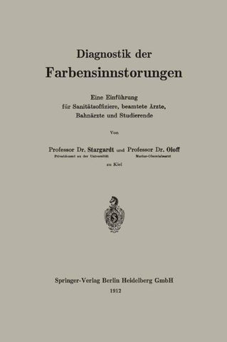 Diagnostik der Farbensinnstörungen