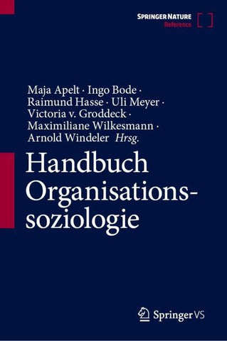 Handbuch Organisationssoziologie