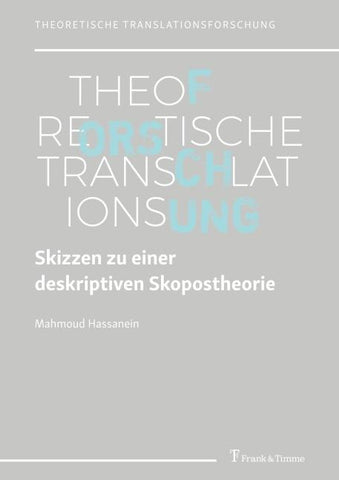 Skizzen zu einer deskriptiven Skopostheorie