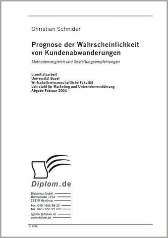 Prognose der Wahrscheinlichkeit von Kundenabwanderungen