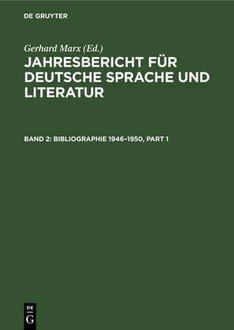 Bibliographie 1946–1950
