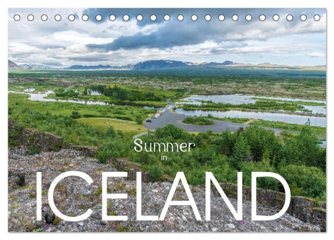 Summer in Iceland (Desk Calendar 2026 DIN A5 landscape), CALVENDO 12 Month DeskCalendar