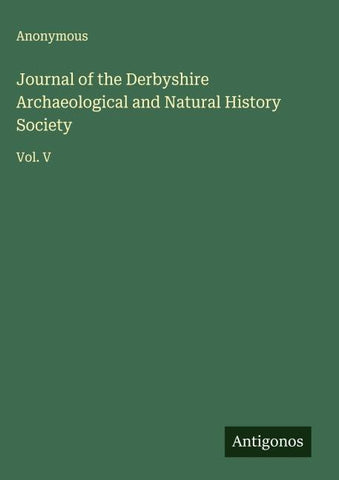 Journal of the Derbyshire Archaeological and Natural History Society