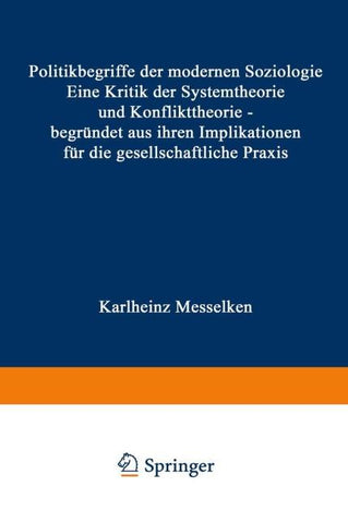 Politikbegriffe der modernen Soziologie