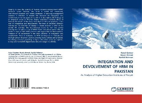 INTEGRATION AND DEVOLVEMENT OF HRM IN PAKISTAN