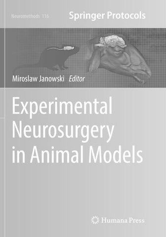 Experimental Neurosurgery in Animal Models