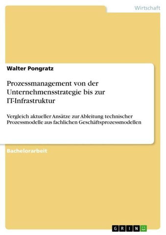Prozessmanagement von der Unternehmensstrategie bis zur IT-Infrastruktur