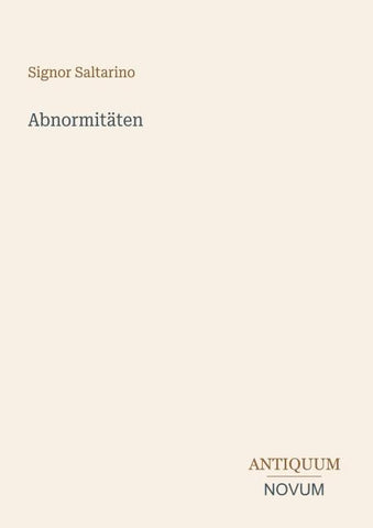 Abnormitäten