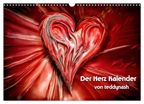 Der Herz Kalender (Wandkalender 2026 DIN A3 quer), CALVENDO Monatskalender
