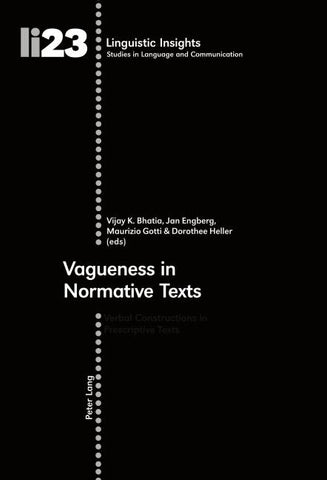 Vagueness in Normative Texts