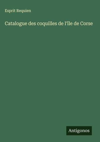 Catalogue des coquilles de l'île de Corse