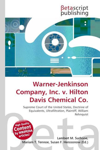 Warner-Jenkinson Company, Inc. v. Hilton Davis Chemical Co.