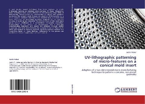 UV-lithographic patterning of micro-features on a conical mold insert