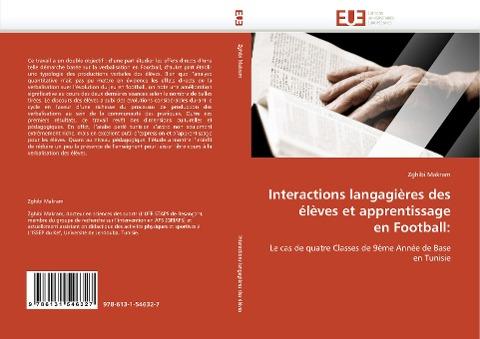 Interactions langagières des  élèves et apprentissage  en Football: