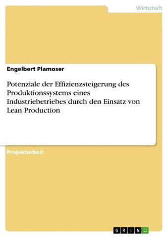 Potenziale der Effizienzsteigerung des Produktionssystems eines Industriebetriebes durch den Einsatz von Lean Production
