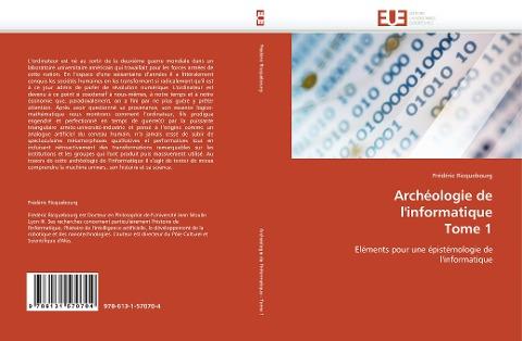 Archéologie de l'informatique  Tome 1