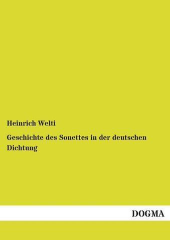 Geschichte des Sonettes in der deutschen Dichtung