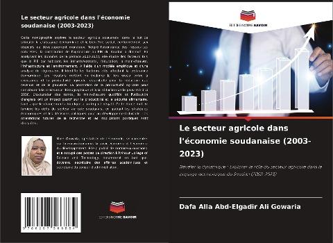 Le secteur agricole dans l'économie soudanaise (2003-2023)