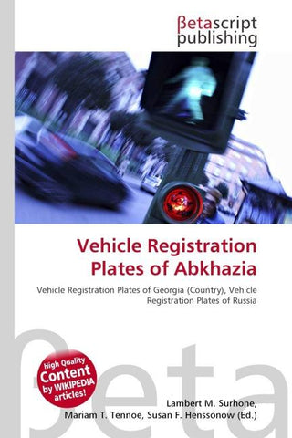 Vehicle Registration Plates of Abkhazia