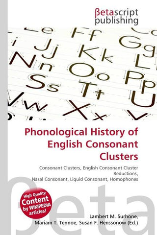 Phonological History of English Consonant Clusters