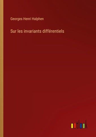 Sur les invariants différentiels