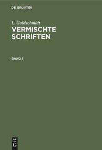 Vermischte Schriften. Band 1