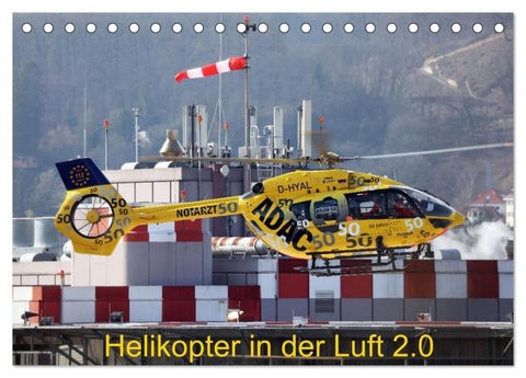 Helikopter in der Luft 2.0 (Tischkalender 2026 DIN A5 quer), CALVENDO Monatskalender