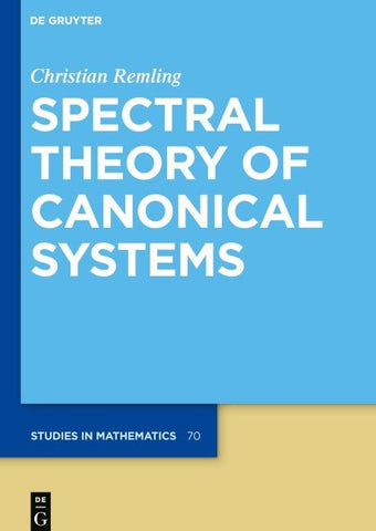 Spectral Theory of Canonical Systems