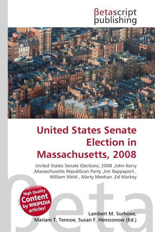 United States Senate Election in Massachusetts, 2008