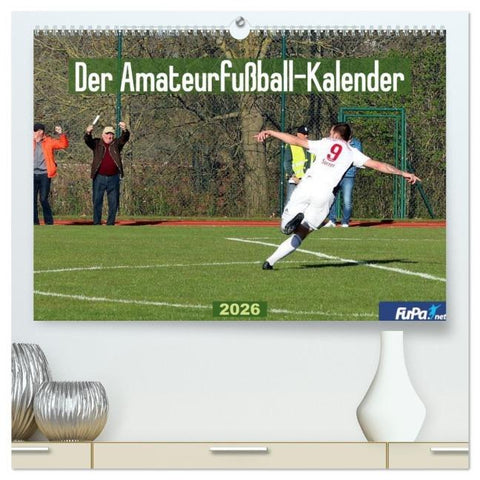 Der Amateurfußball-Kalender (hochwertiger Premium Wandkalender 2026 DIN A2 quer), Kunstdruck in Hochglanz