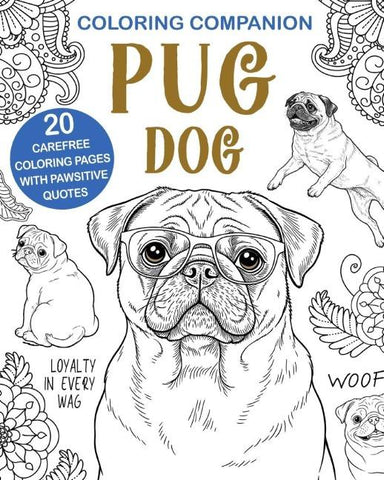 Coloring Companion Pug Dog
