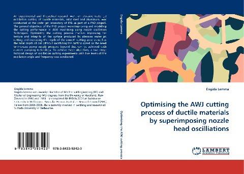 Optimising the AWJ cutting process of ductile materials by superimposing nozzle head oscilliations