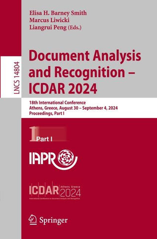 Document Analysis and Recognition - ICDAR 2024