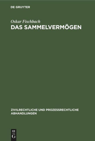 Das Sammelvermögen