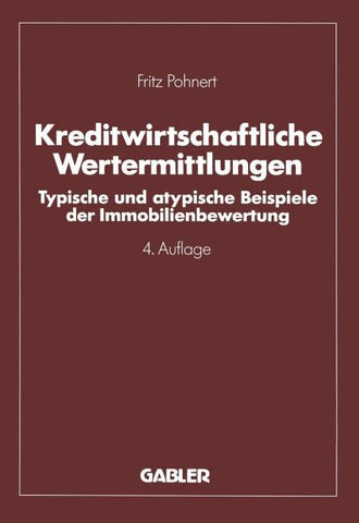 Kreditwirtschaftliche Wertermittlungen