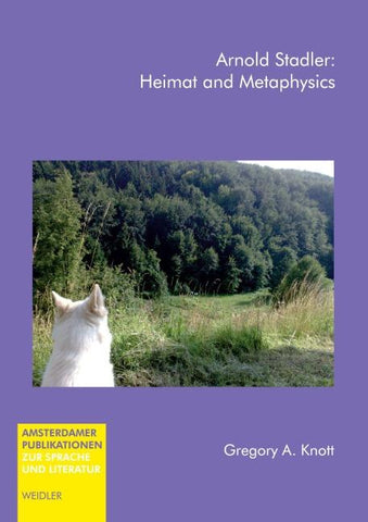 Arnold Stadler: Heimat and Metaphysics