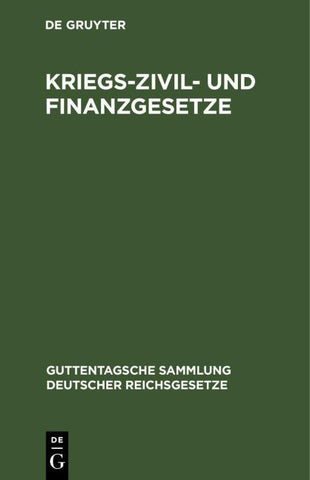 Kriegs-Zivil- und Finanzgesetze