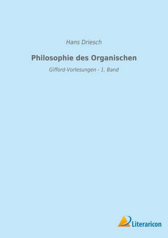 Philosophie des Organischen