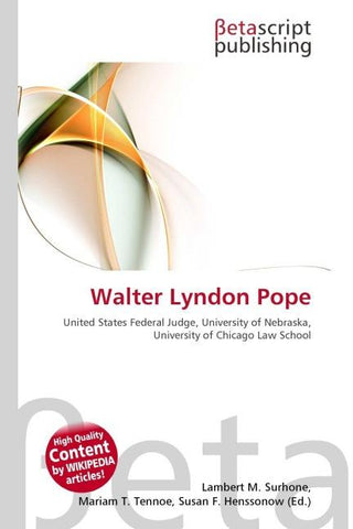 Walter Lyndon Pope
